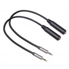 2 PCS   Pack 3662B  02  03 3 5mm Male to 6 35mm Female Audio Cable