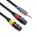 TC194BUXK107YR  30 3 5mm Male to Dual Canon Female Audio Cable