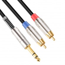 6 35mm Male to Dual RCA Male Audio Cable  Cable Length  1 8m